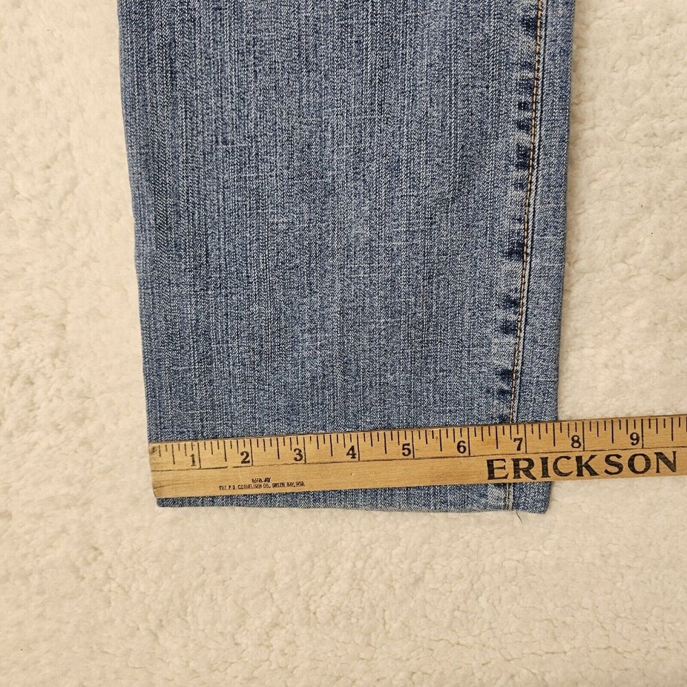 Y2K Iber Jeans Women's Size 28 Light Wash Blue Denim Karen High Waisted Straight - Picture 8 of 14